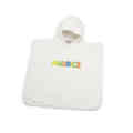 Kinderponcho witte velours