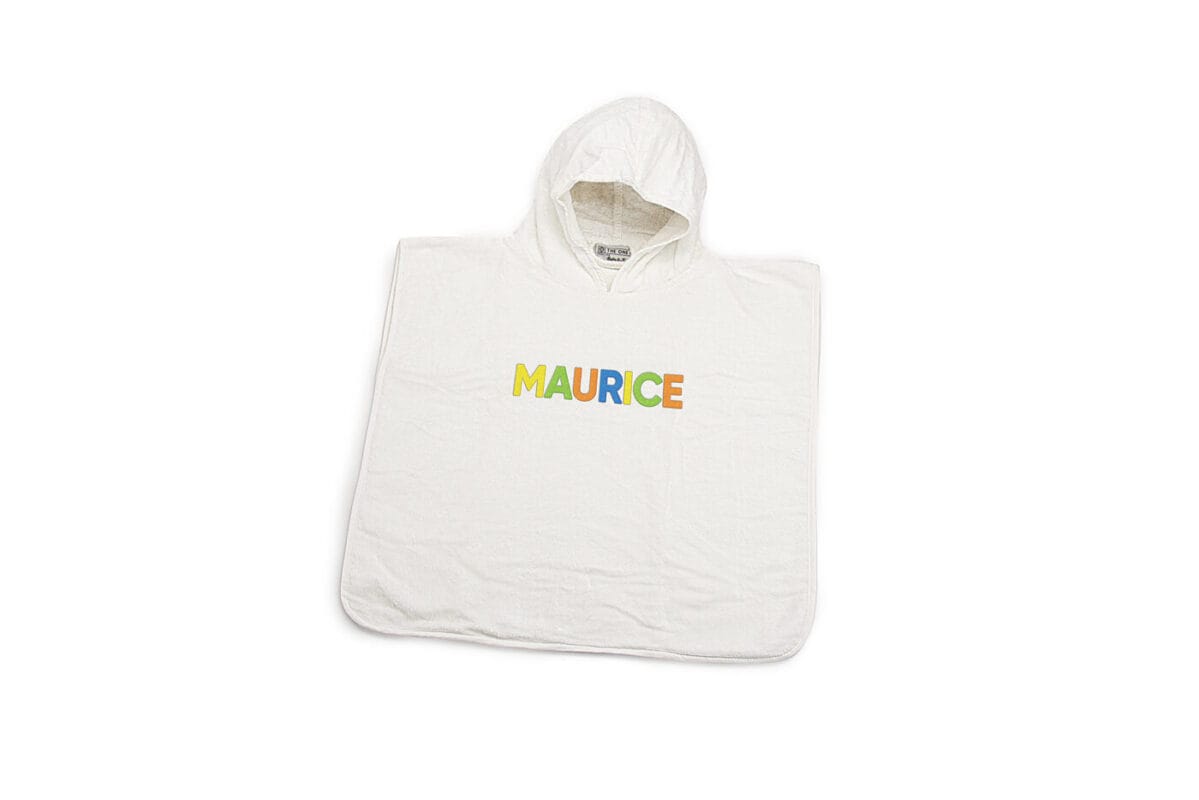 gepersonaliseerde kinderponcho met naam