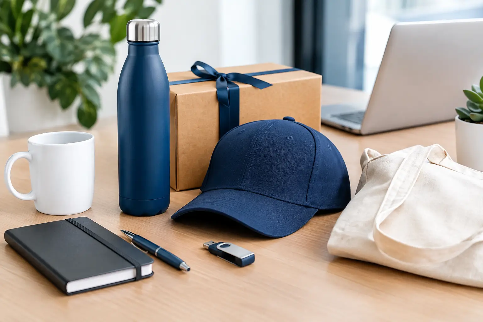 Voorbeelden van logogeschenken voor startups